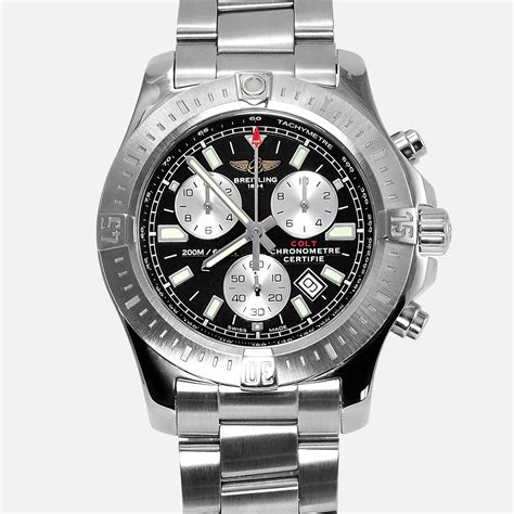 chronometer colt 44 breitling kautschuk|breitling colt chronograph review.